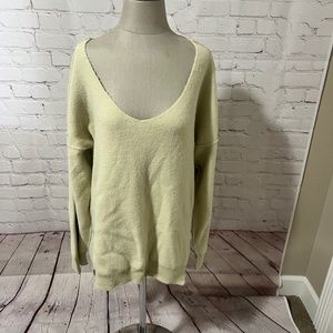 NWT Creamy Yellowish Scoop Neck Sweater